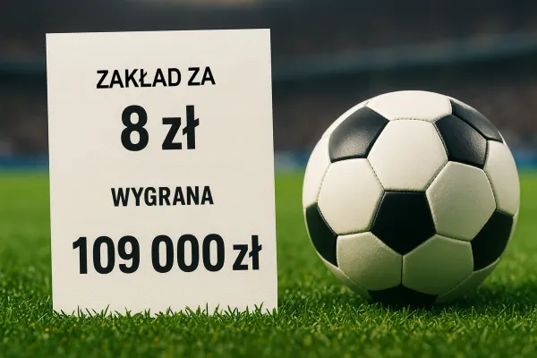 Postawił 8 zł i wygrał 109 000 zł