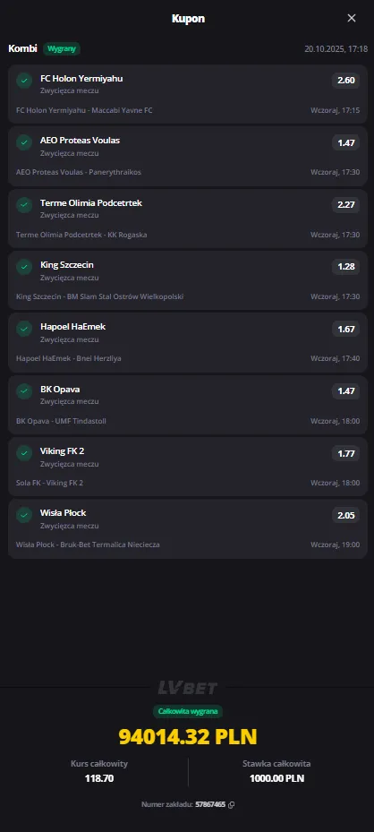 Kupon z kursem 118.70