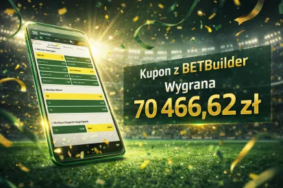 Wygrana 70 466,62 zł oparta na zaawansowanym BetBuilderze