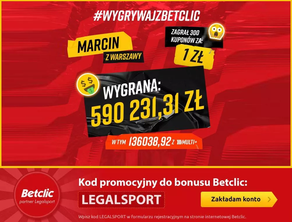 Wygrana ponad 500 000 zł w Betclic