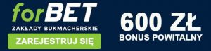 Zarejestruj się i odbierz bonus powitalny 600 zł od forBET