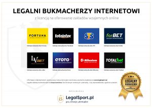 Bukmacherzy internetowi w Polsce - legalni z licencją MF Lista legalnych bukmacherów online w Polsce wraz z numerami licencji MF