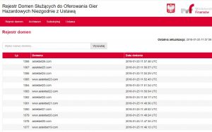 screen rejestru domen zakazanych