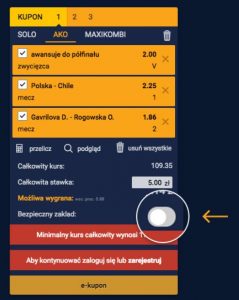 screen bezpiecznego zakładu