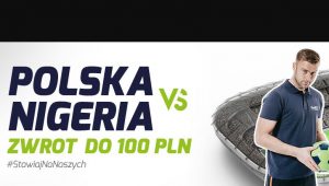 screen zdjęcia promocyjnego forBET przed meczem Polska - Nigeria