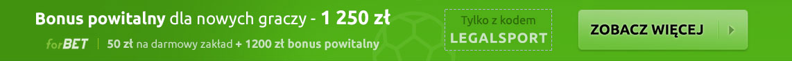 Forbet bonus powitalny 1200 zł na start + darmowy zakłąd 50 zł