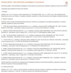 screen listy buków online z licencja MF