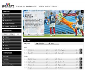 Niemcy mogą legalnie typować zakłady m.in. na stronie Oddset Sportwetten Oddset Sportwetten - legalny niemiecki bukmacher