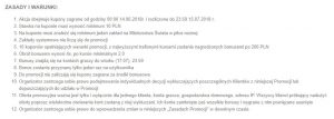 forBET - regulamin akcji promocyjnej na mundial mundialoa promocja w forBET - screen regulaminu
