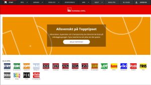 Szwedzi mogą legalnie typować zakłady wzajemne na stronie buka Svenska Spel Svenska Spel to jeden z legalnych w Szwecji bukmacherów