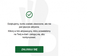 Przejście do drugiego kroku rejestracji konta w TOTALbet Darmowe konto gracza w TOTALbet - zakończenie pierwszego kroku rejestracji