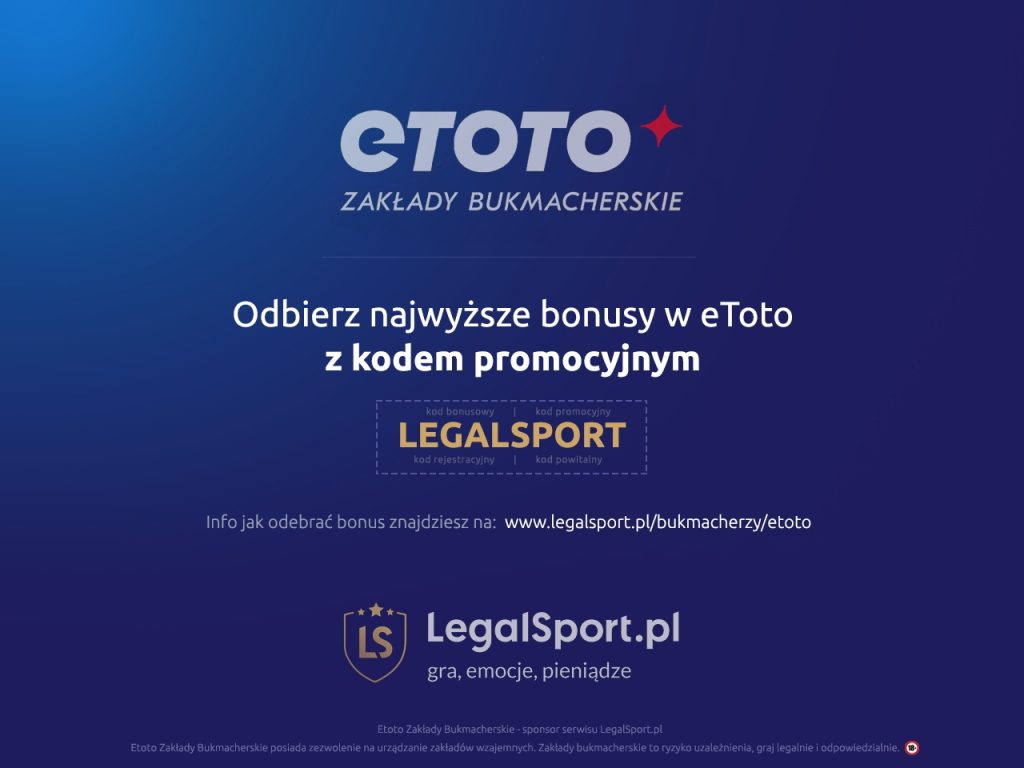 Bonus powitalny z kodem u legalnego bukmachera eToto eToto Zakłady Bukmacherskie - bonus powitalny z kodem