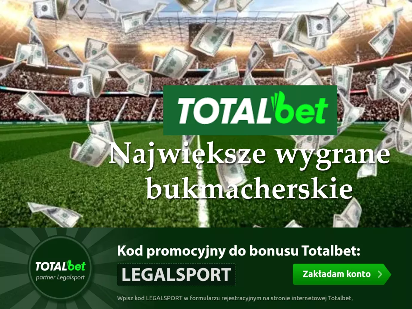 Największe wygrane bukmacherskie w TOTALbet online