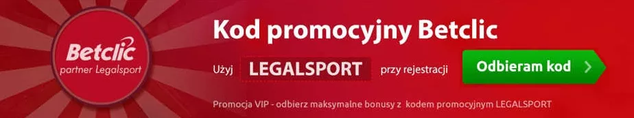 Kod promocyjny do bukmachera Betclic Zakłady Bukmacherskie - najwyższy cashback na polskim rynku typów online