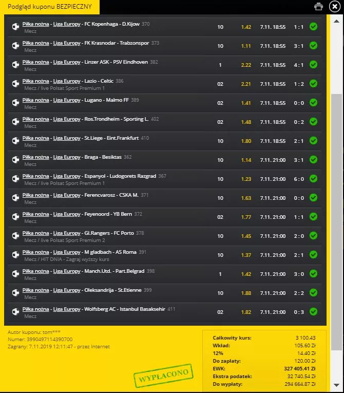 Trafił mega kupon w Fortunie. W sumie wygrał prawie 4 mln zł