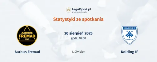 Statystyki Aarhus Fremad - Kolding IF