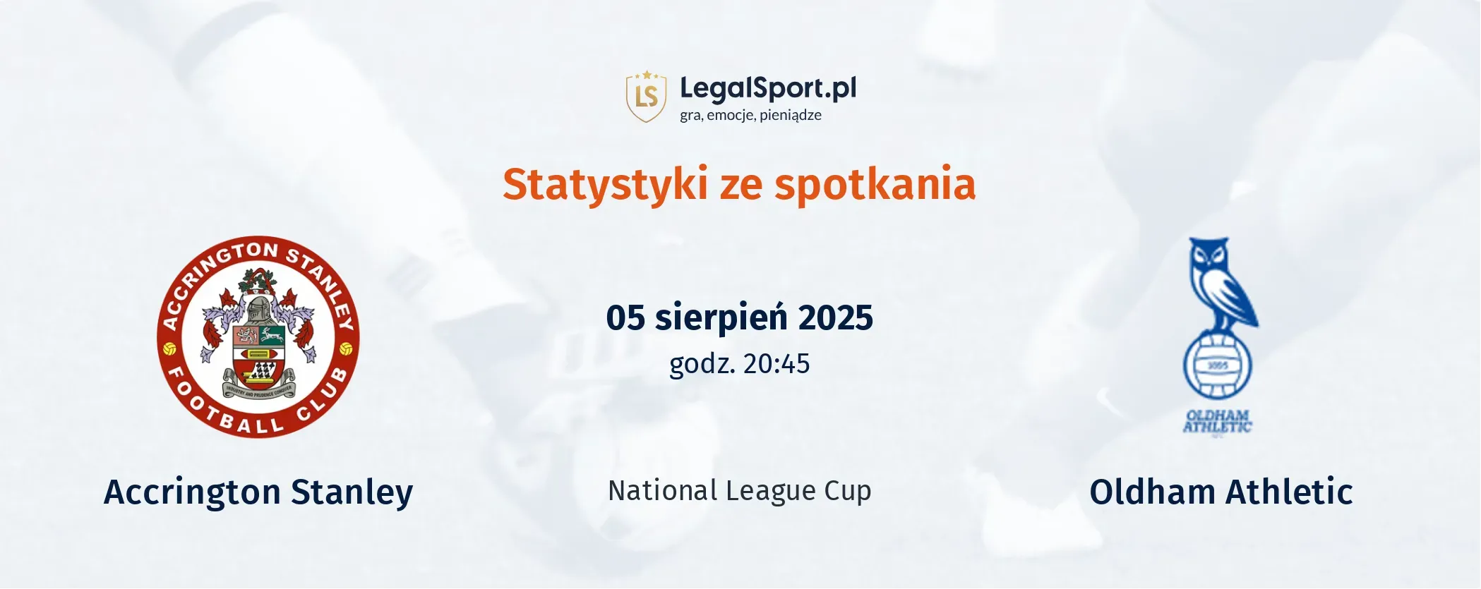 Statystyki Accrington Stanley - Oldham Athletic
