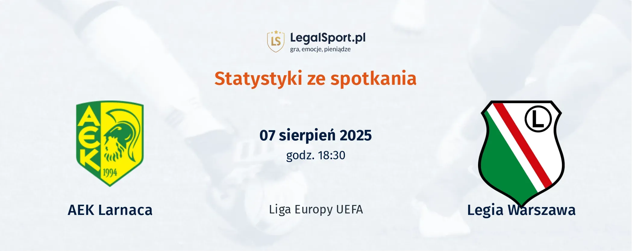 Statystyki AEK Larnaca - Legia Warszawa