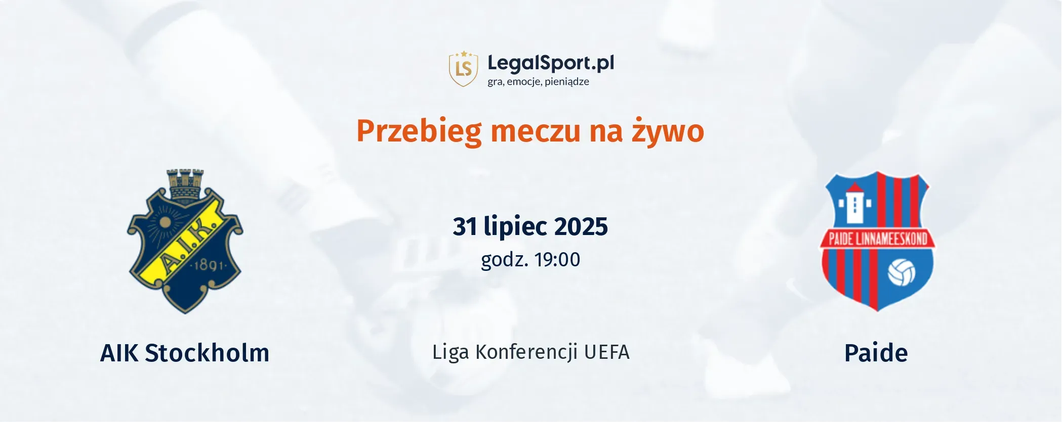 Przebieg AIK Stockholm - Paide