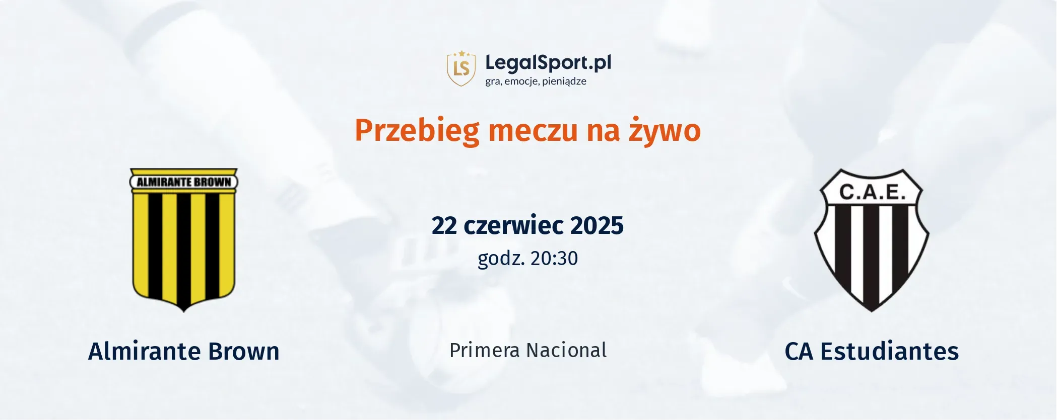 Przebieg Almirante Brown - CA Estudiantes