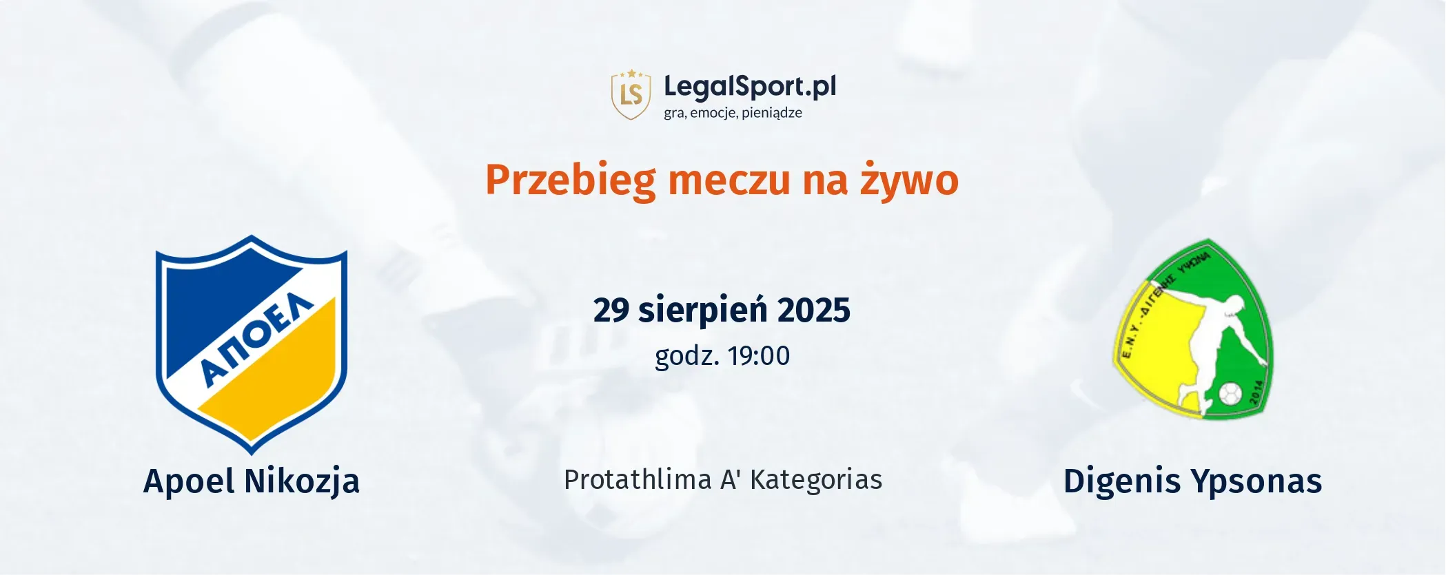 Przebieg Apollon Limassol - Digenis Ypsonas