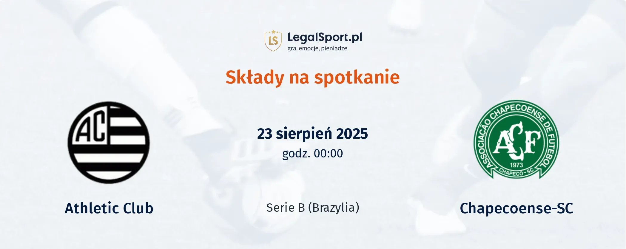Składy Athletic Club - Chapecoense-sc