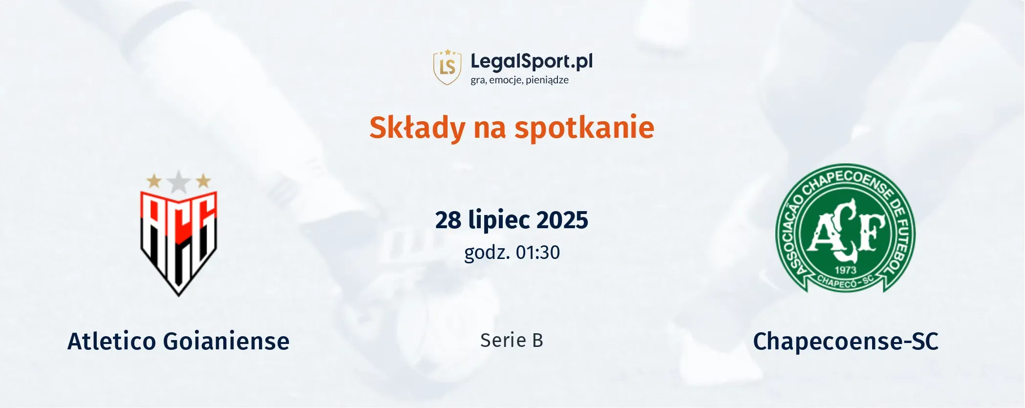 Składy Atletico Goianiense - Chapecoense-sc