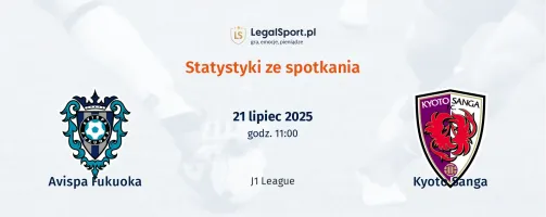 Statystyki Avispa Fukuoka - Kyoto Sanga