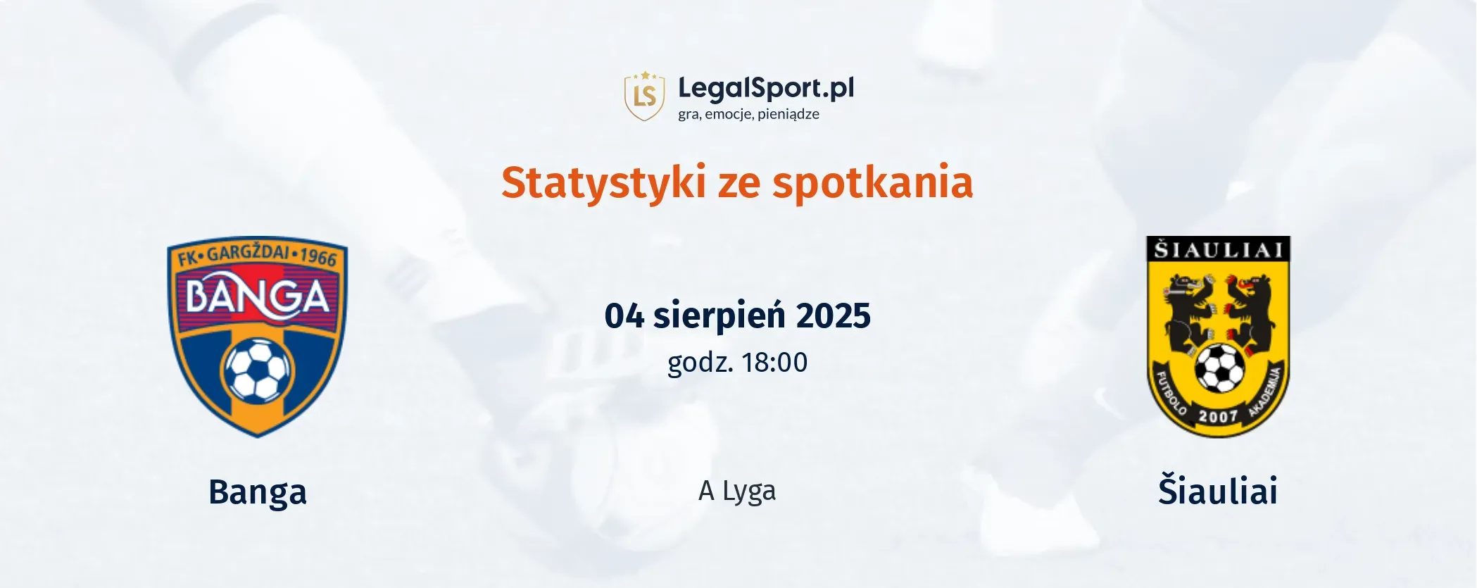 Statystyki Banga - Šiauliai