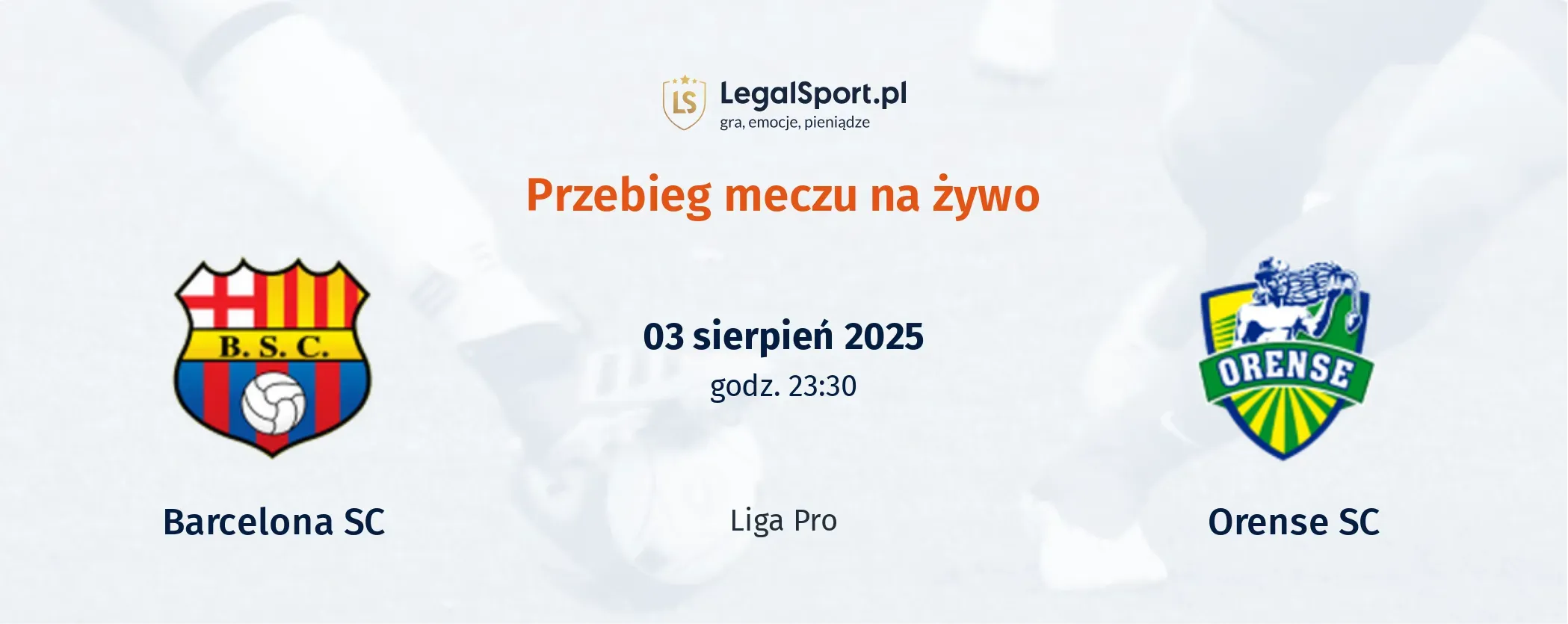 Przebieg Barcelona SC - Orense SC