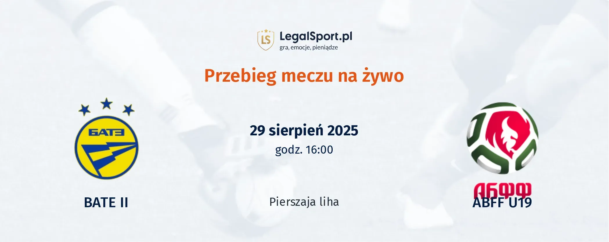 Przebieg BATE II - ABFF U19