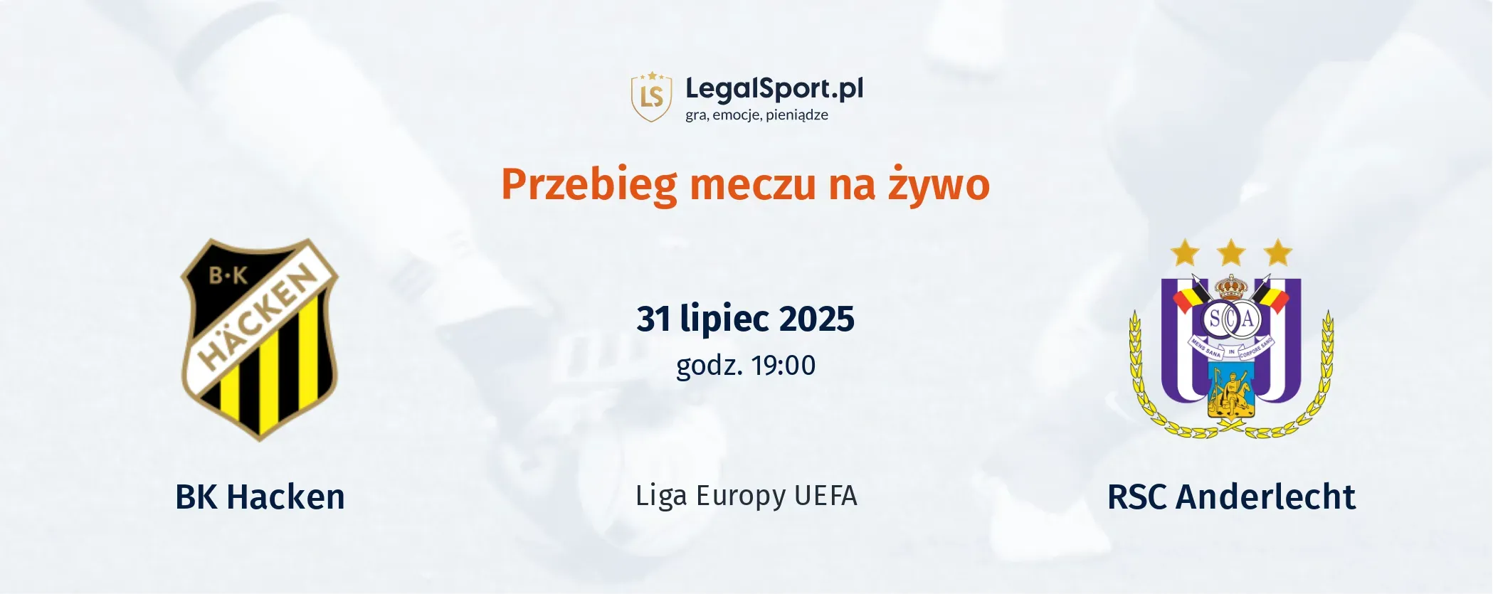 Przebieg BK Hacken - Anderlecht