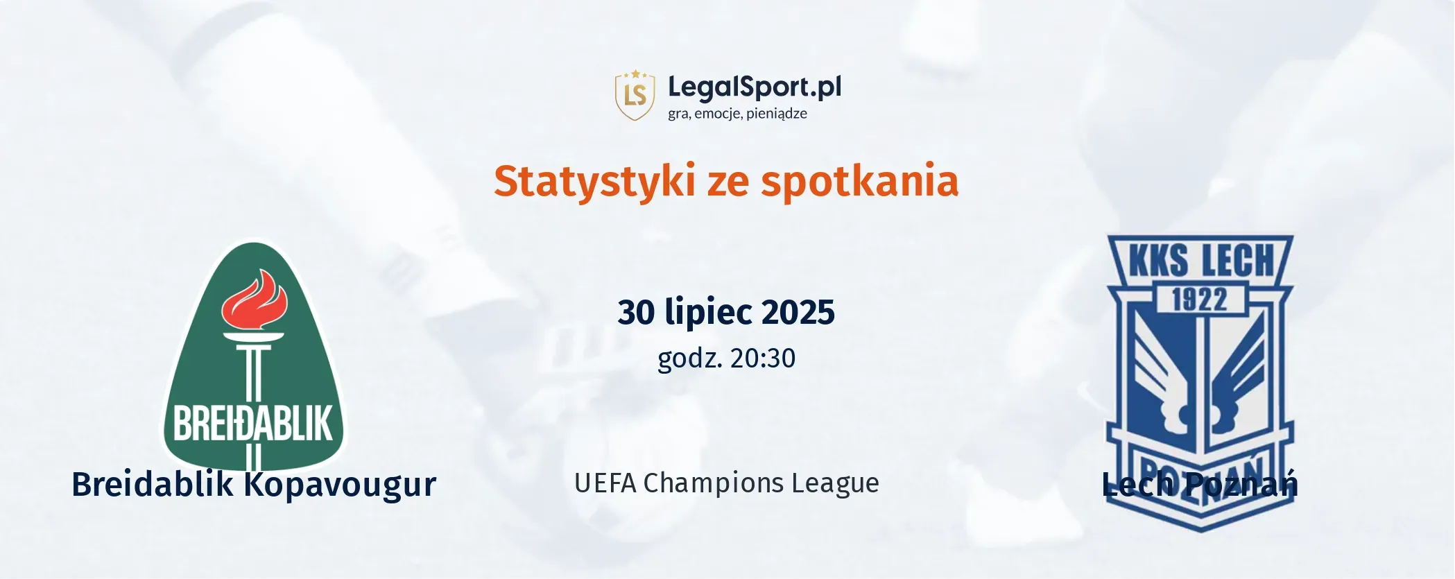 Statystyki Breidablik - Lech Poznań