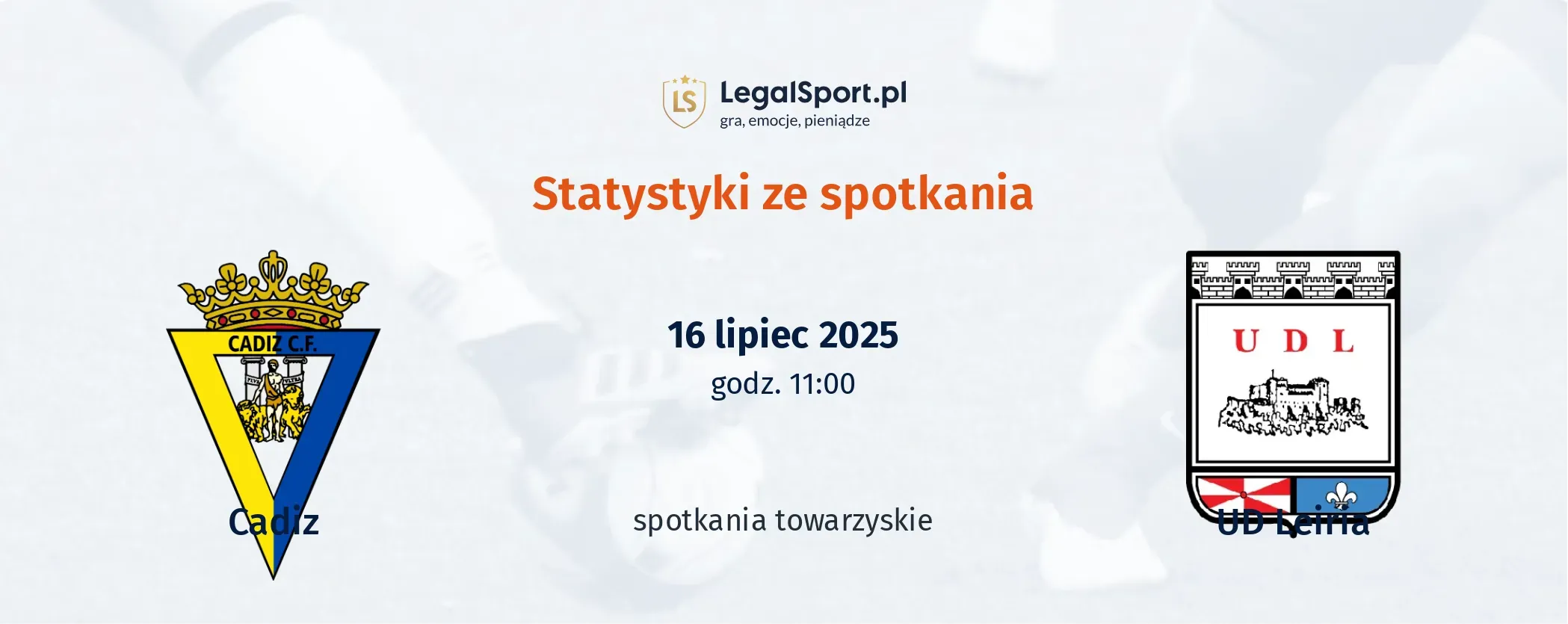 Statystyki Cadiz - União de Leiria
