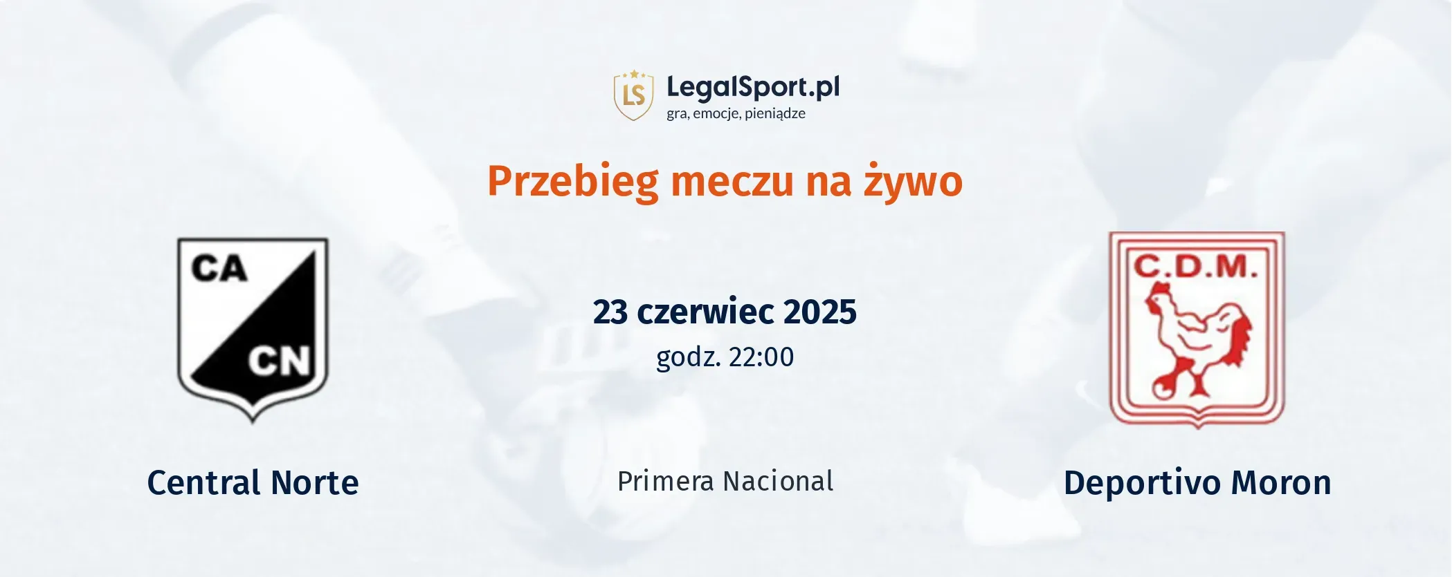 Przebieg Central Norte - Deportivo Moron