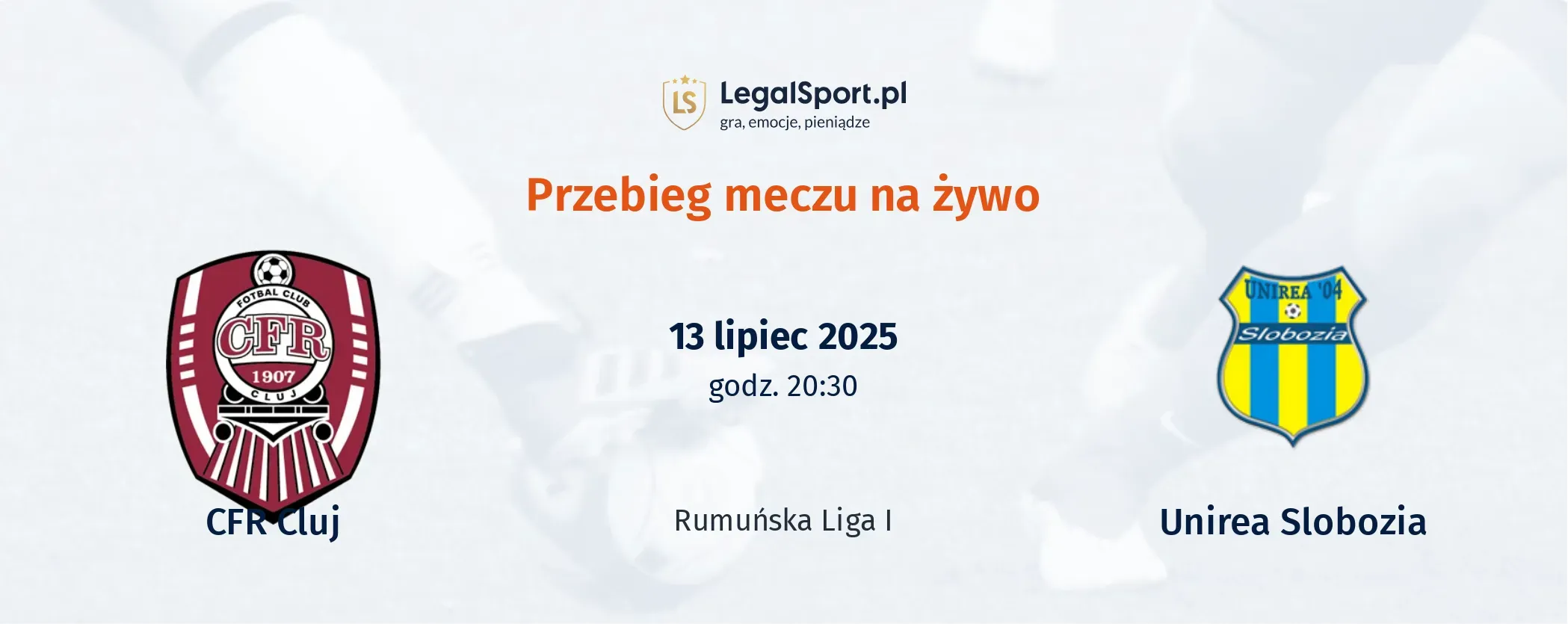 Przebieg CFR 1907 Cluj - Unirea Slobozia
