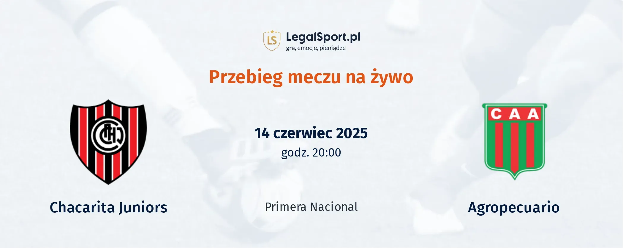 Przebieg Chacarita Juniors - Agropecuario