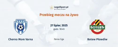 Przebieg Cherno More Varna - Botew Płowdiw