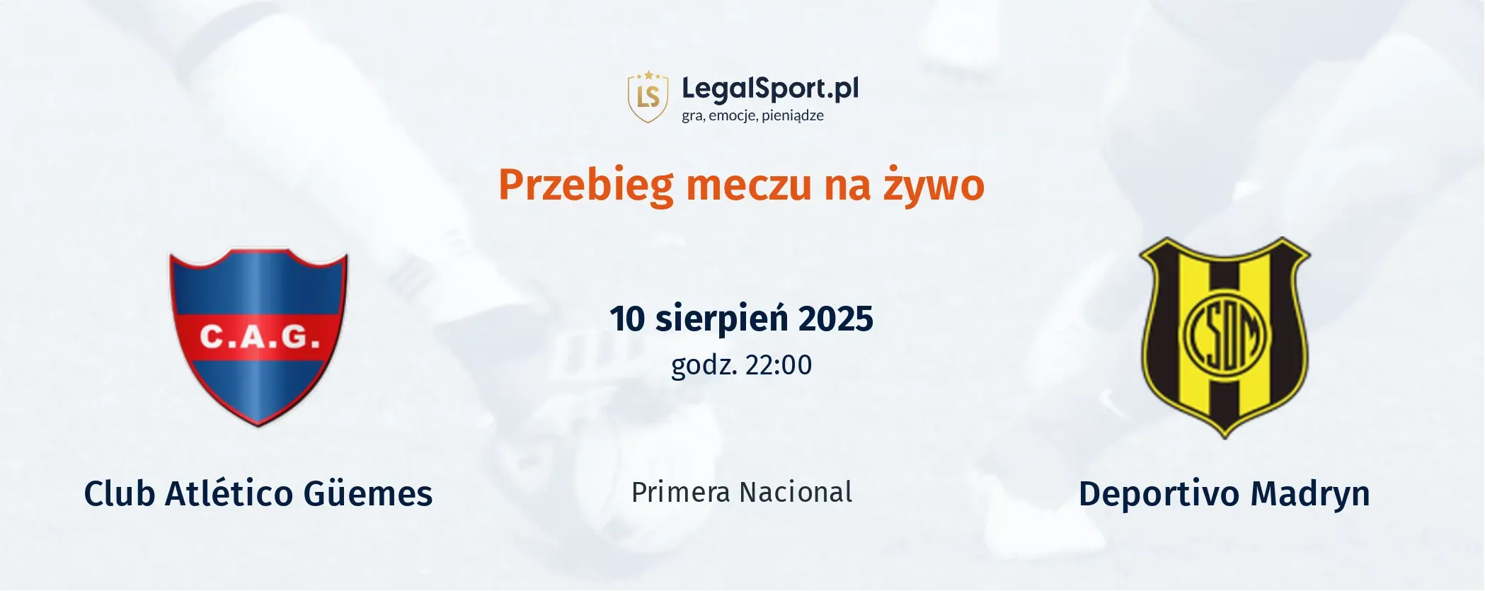 Przebieg Club Atlético Güemes - Deportivo Madryn