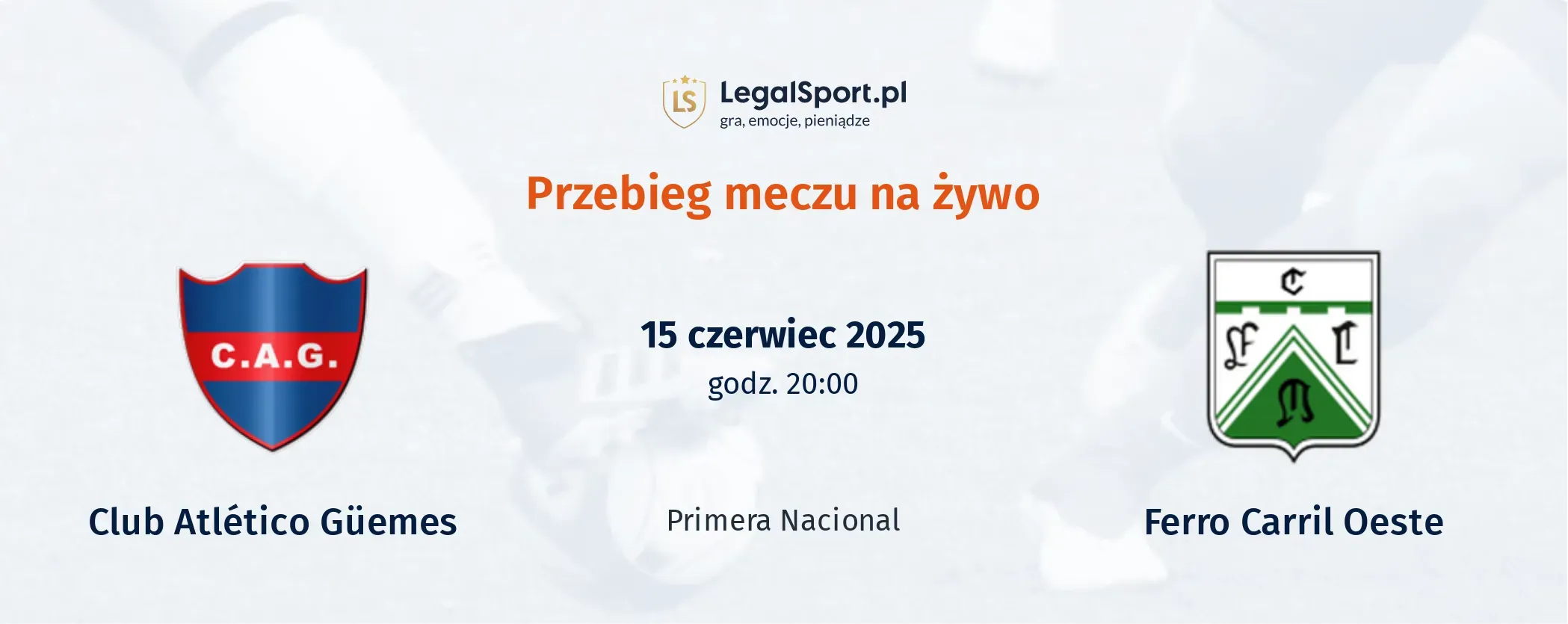 Przebieg Club Atlético Güemes - Ferro Carril Oeste