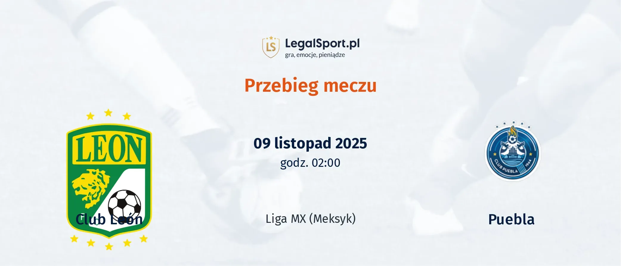 Club León - Puebla - wynik meczu na żywo, przebieg live 09.11.2025