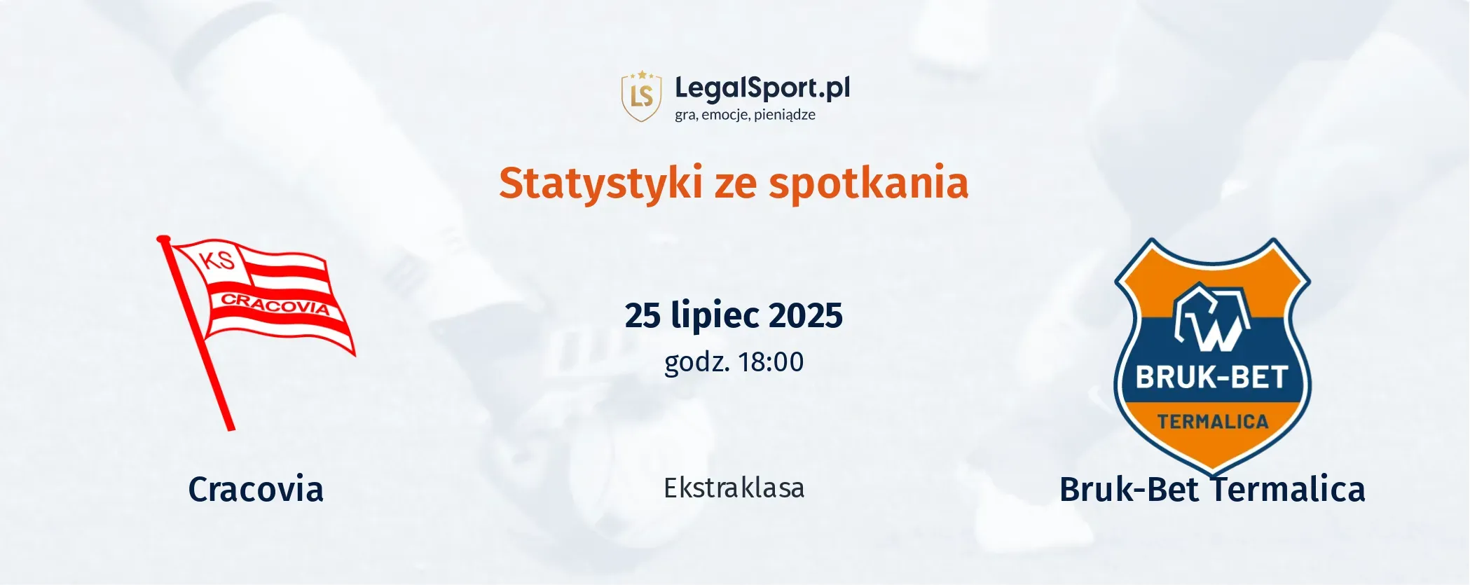 Statystyki Cracovia - Bruk-Bet Termalica