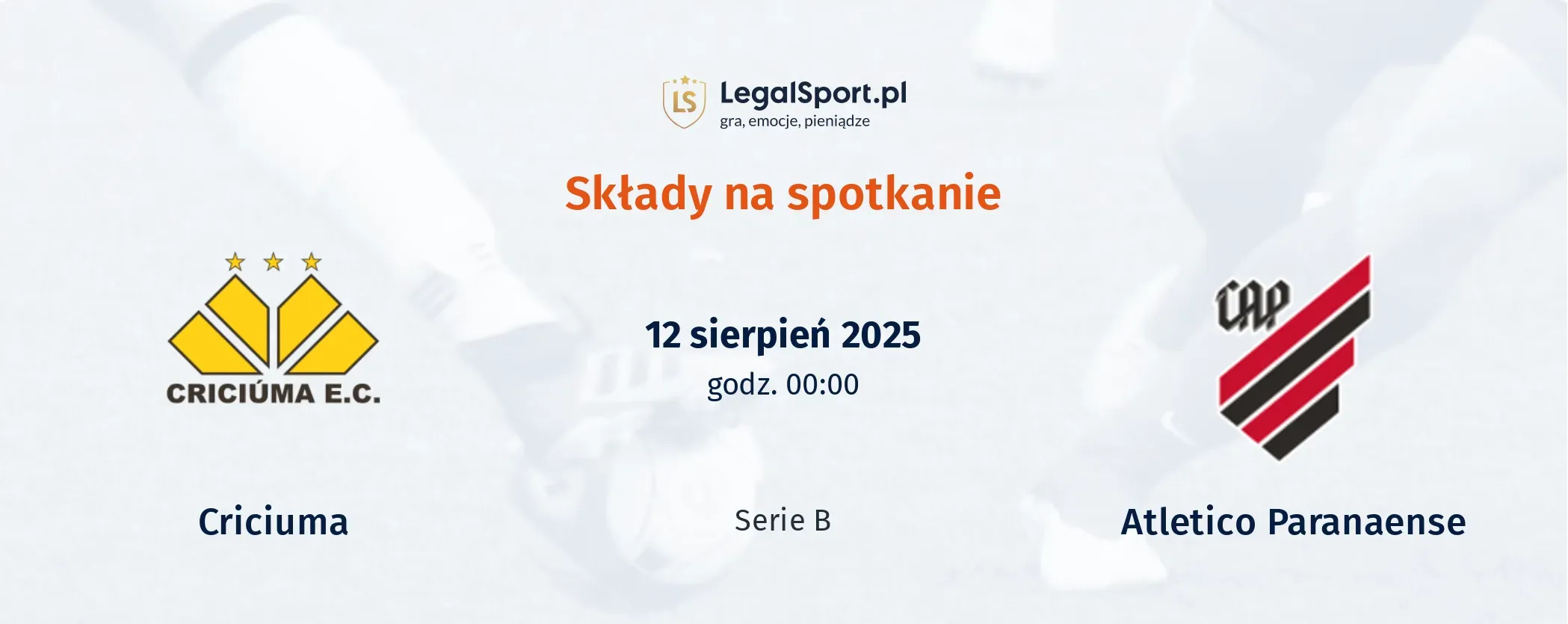 Składy Criciuma - Atletico Paranaense