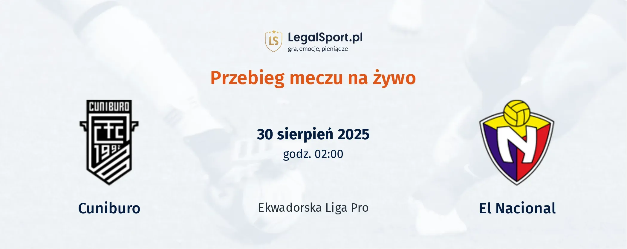 Przebieg Cuniburo - El Nacional