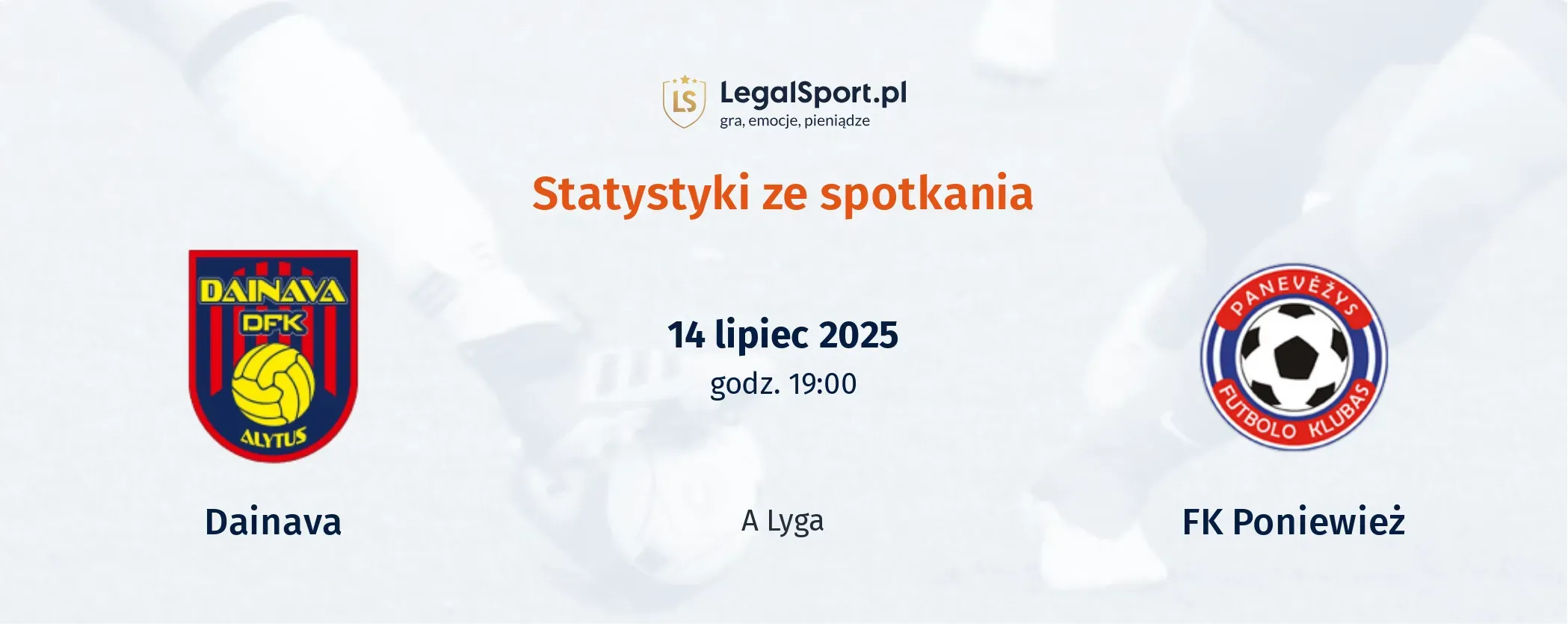 Statystyki Dainava - FK Poniewież