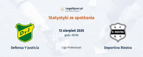 Statystyki Defensa Y Justicia - Deportivo Riestra
