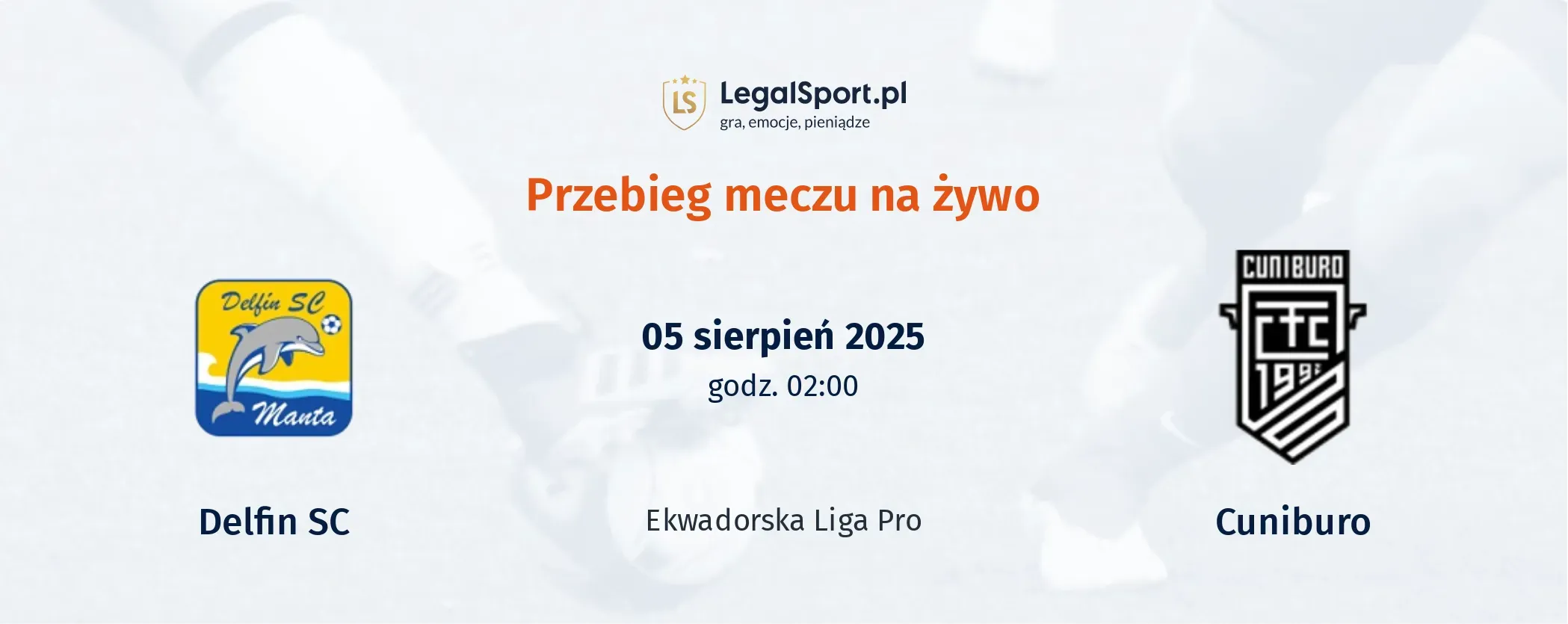 Przebieg Delfin SC - Cuniburo