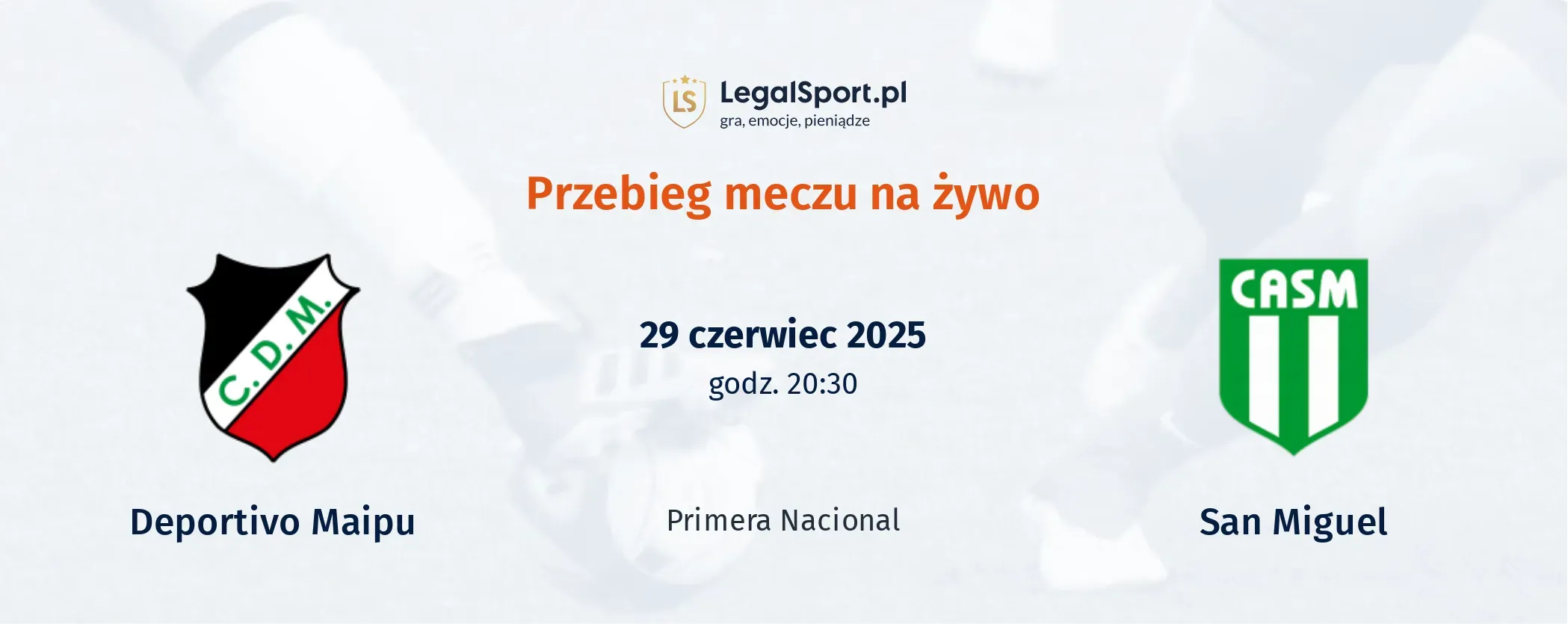 Przebieg Deportivo Maipu - San Miguel