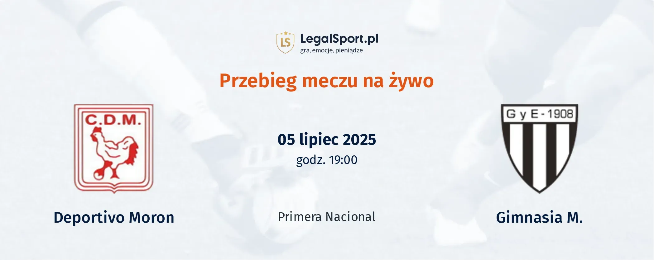 Przebieg Deportivo Moron - Gimnasia M.