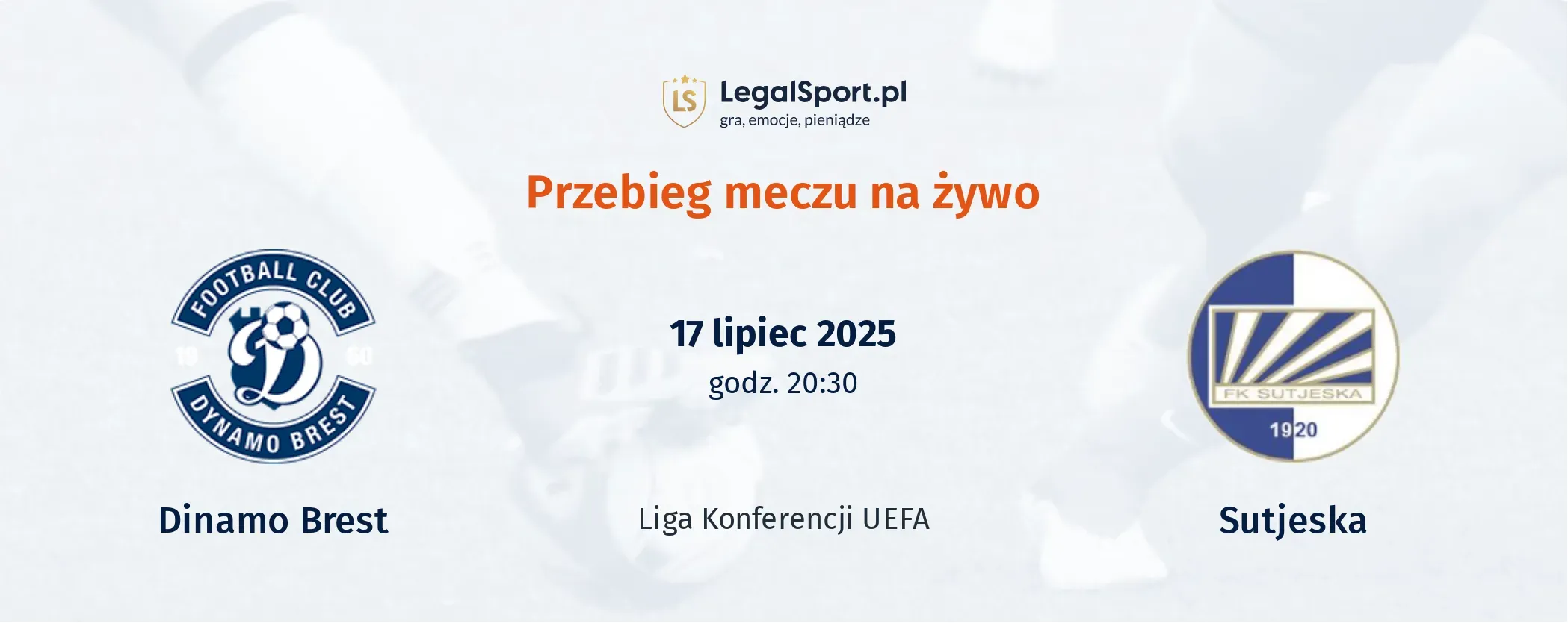 Przebieg Dinamo Brest - Sutjeska